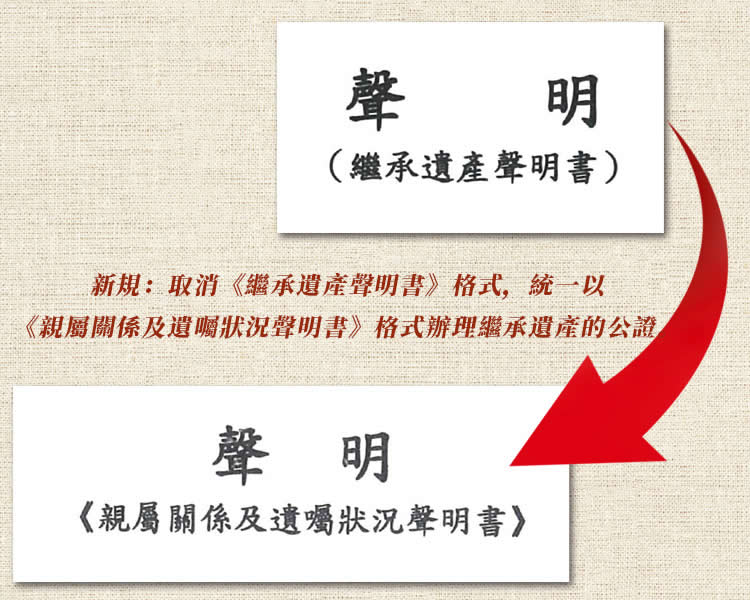 香港人要放弃继承父母在内地遗产所需的声明书公证最新办理说明